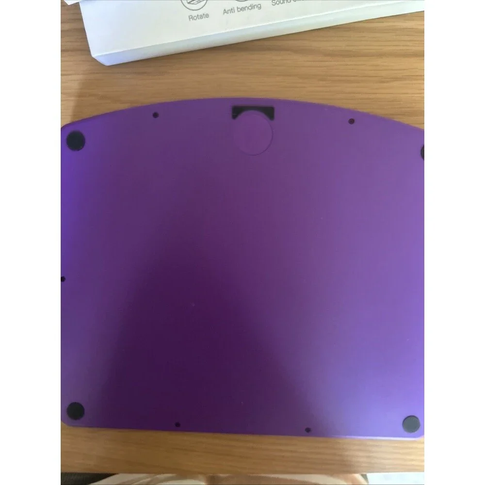 Tiaota Transparent Keyboard Case For iPad Air M3/M2 11in 10.9 Pro 360 PurpleV23